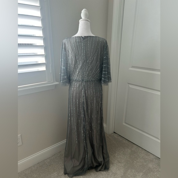 Adrianna Papell Sequin Long Dress Sz 14p - Picture 5 of 8
